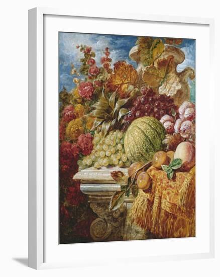 Still Life with Fruit-George Lance-Framed Giclee Print