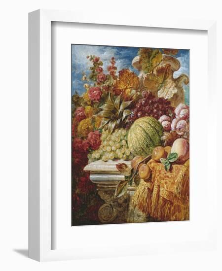 Still Life with Fruit-George Lance-Framed Giclee Print