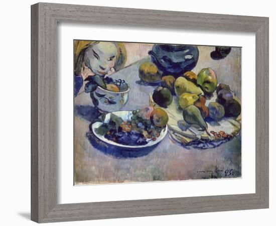 Still-Life with Fruits, 1888-Paul Gauguin-Framed Giclee Print