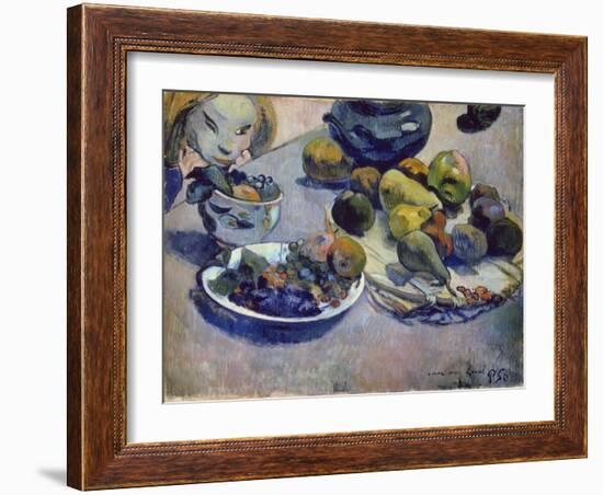 Still-Life with Fruits, 1888-Paul Gauguin-Framed Giclee Print