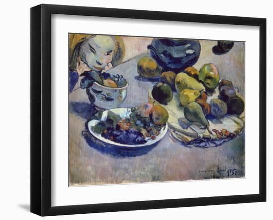 Still-Life with Fruits, 1888-Paul Gauguin-Framed Giclee Print