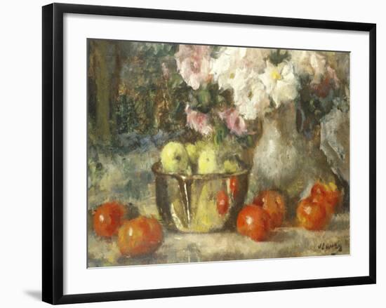 Still Life with Fruits and Flowers-Jean Laudry-Framed Giclee Print