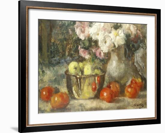 Still Life with Fruits and Flowers-Jean Laudry-Framed Giclee Print