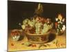 Still Life with Fruits and Flowers-null-Mounted Giclee Print