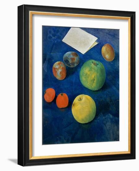 Still Life with Fruits-Kosjma Ssergej Petroff-Wodkin-Framed Giclee Print