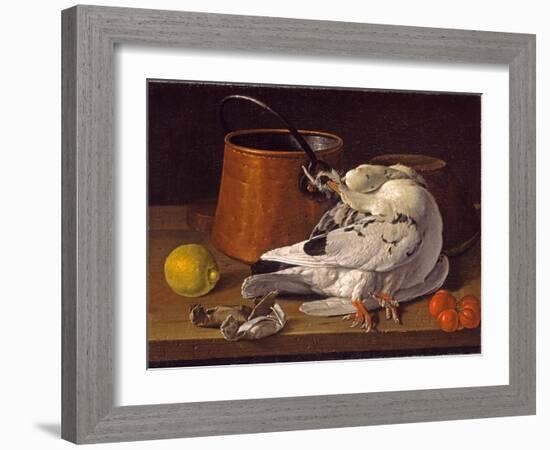 Still Life with Game, c.1770-Luis Egidio Melendez-Framed Giclee Print