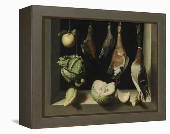 Still Life with Game Fowl, 1600-03-Juan Sanchez Cotan-Framed Premier Image Canvas