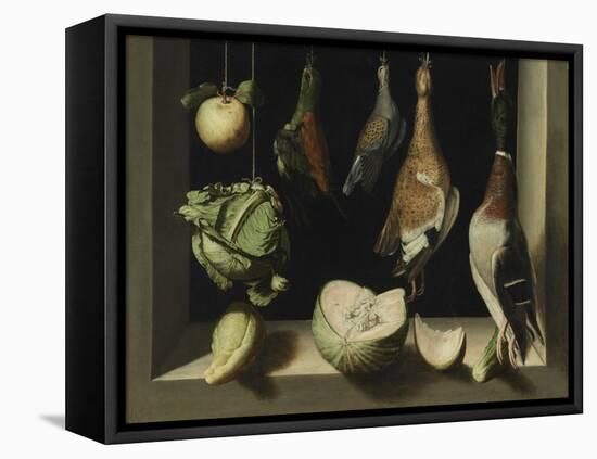 Still Life with Game Fowl, 1600-03-Juan Sanchez Cotan-Framed Premier Image Canvas