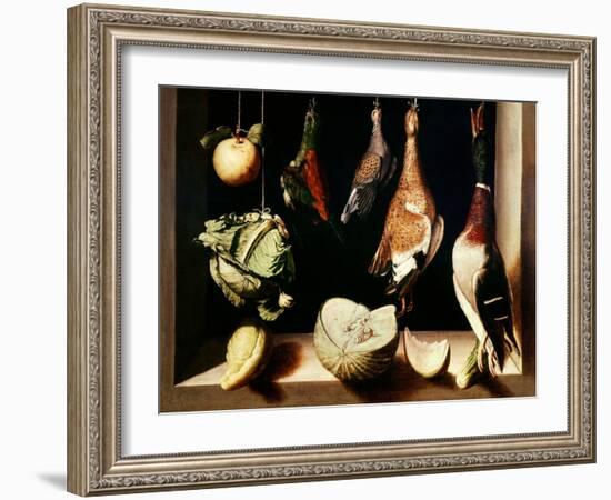 Still-Life with Game Fowl, 1600-1603-Juan Sanchez Cotan-Framed Giclee Print