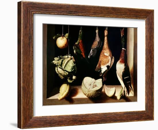 Still-Life with Game Fowl, 1600-1603-Juan Sanchez Cotan-Framed Giclee Print