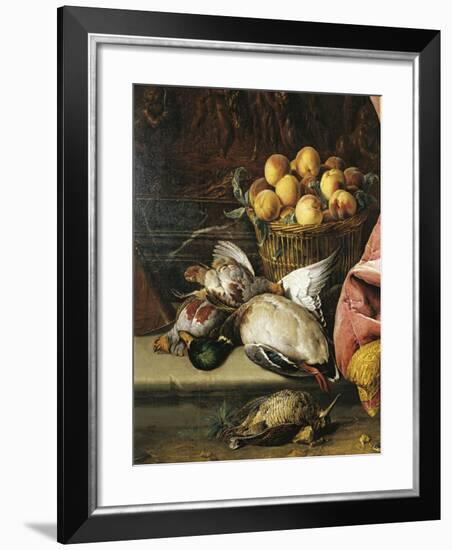 Still Life with Game, Fruit and Viola D'Amore-null-Framed Giclee Print