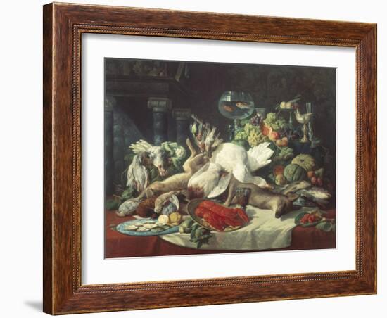 Still Life with Game-Lucas Schaefels-Framed Giclee Print