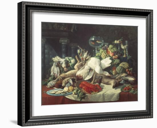 Still Life with Game-Lucas Schaefels-Framed Giclee Print