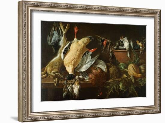 Still Life With Games And Vegetables-Adriaen van Utrecht-Framed Giclee Print