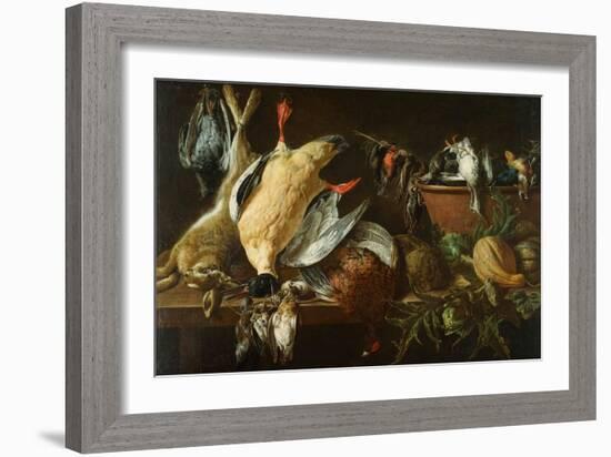 Still Life With Games And Vegetables-Adriaen van Utrecht-Framed Giclee Print