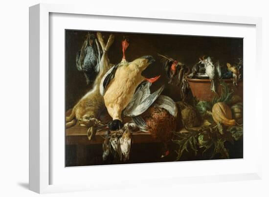 Still Life With Games And Vegetables-Adriaen van Utrecht-Framed Giclee Print