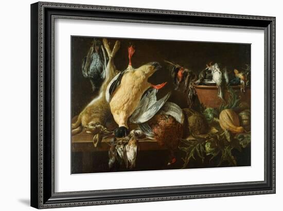 Still Life With Games And Vegetables-Adriaen van Utrecht-Framed Giclee Print