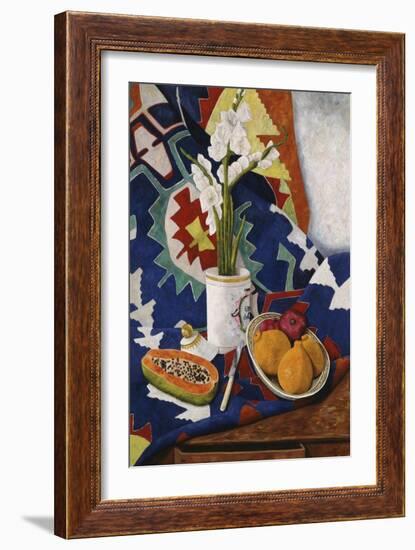 Still Life with Gladioli, 1995-Pedro Diego Alvarado-Framed Giclee Print