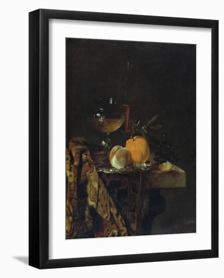 Still Life with Glass and Fruits-Willem Kalf-Framed Giclee Print
