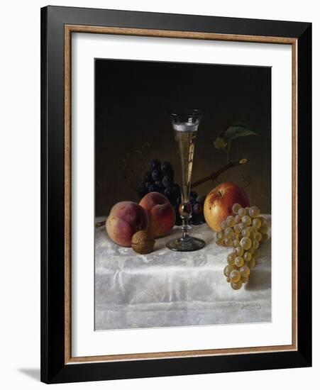 Still Life with Glass of Champagne-Filipo Or Frederico Bartolini-Framed Giclee Print