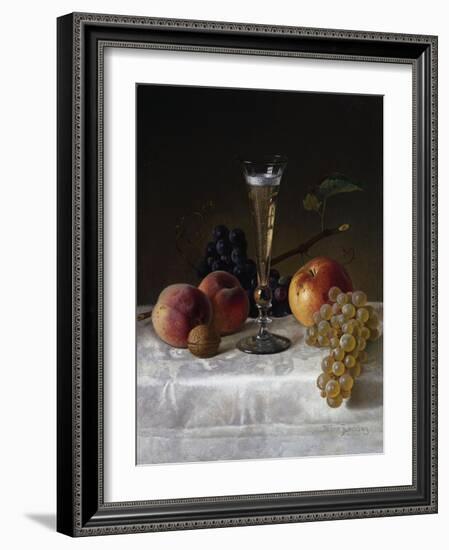 Still Life with Glass of Champagne-Filipo Or Frederico Bartolini-Framed Giclee Print