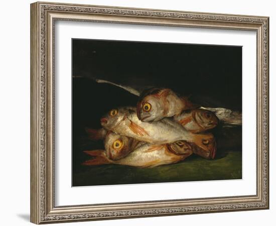 Still Life with Golden Bream, 1808-1812-Francisco de Goya-Framed Giclee Print