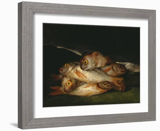 Still Life with Golden Bream, 1808-1812-Francisco de Goya-Framed Giclee Print