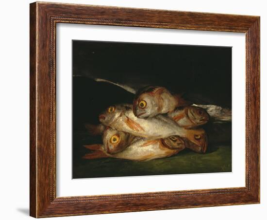 Still Life with Golden Bream, 1808-1812-Francisco de Goya-Framed Giclee Print