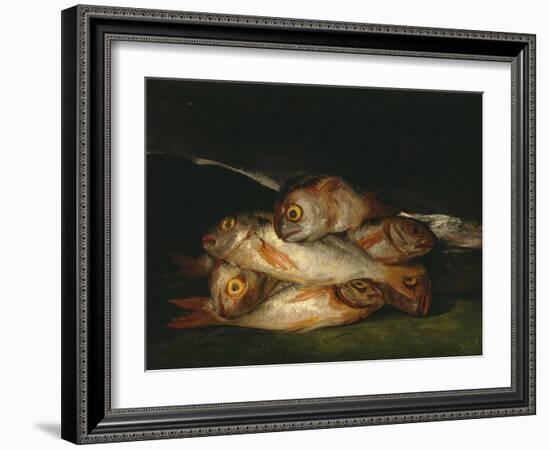 Still Life with Golden Bream, 1808-1812-Francisco de Goya-Framed Giclee Print