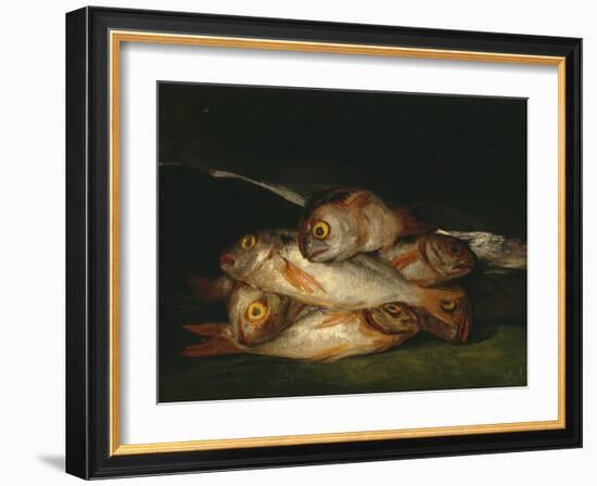 Still Life with Golden Bream, 1808-1812-Francisco de Goya-Framed Giclee Print