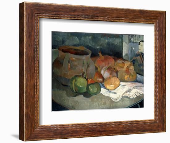 Still-Life with Gourds, 1889-Paul Gauguin-Framed Giclee Print
