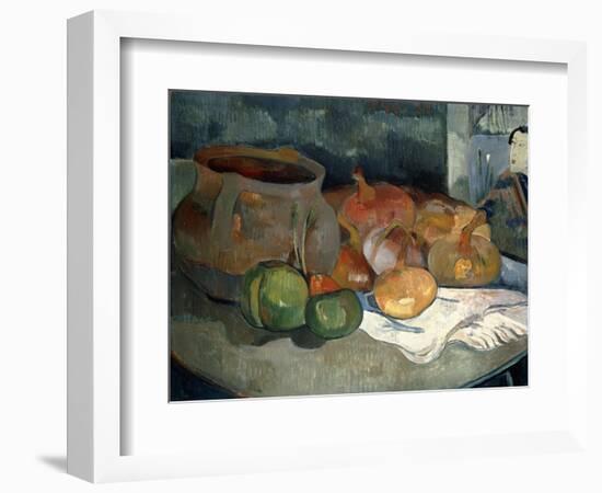 Still-Life with Gourds, 1889-Paul Gauguin-Framed Giclee Print