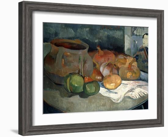 Still-Life with Gourds, 1889-Paul Gauguin-Framed Giclee Print