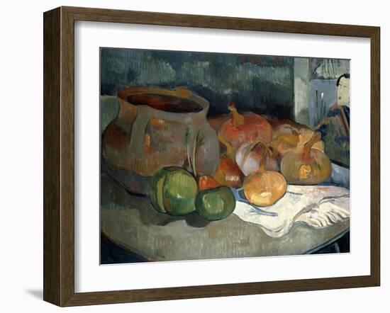 Still-Life with Gourds, 1889-Paul Gauguin-Framed Giclee Print