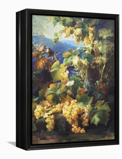 Still Life with Grape-Alexis Kreyder-Framed Premier Image Canvas