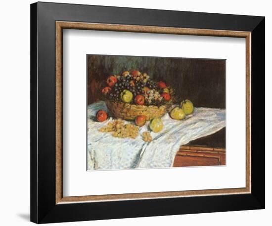 Still Life with Grapes and Fruit-Claude Monet-Framed Art Print