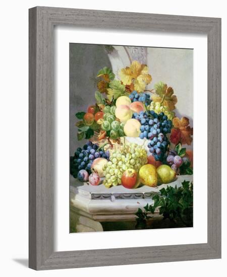Still Life with Grapes and Pears-Eloise Harriet Stannard-Framed Giclee Print