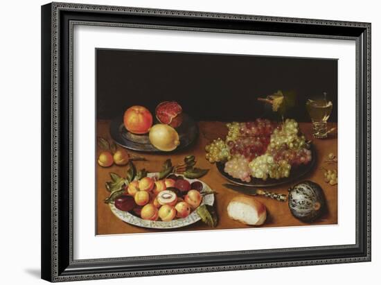 Still Life with Grapes, Pomegranates and Apricots-Osias The Elder Beert-Framed Giclee Print