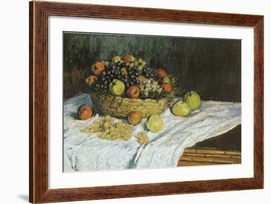 Still Life with Grapes-Claude Monet-Framed Art Print