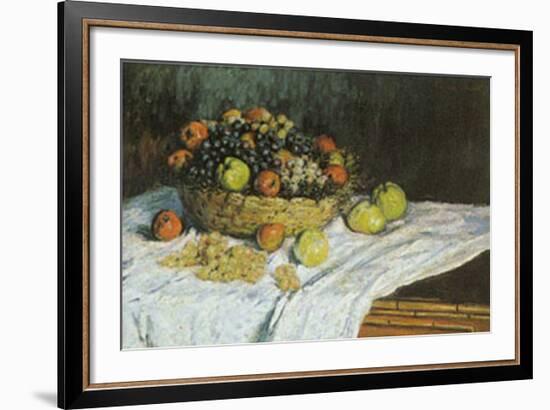 Still Life with Grapes-Claude Monet-Framed Art Print