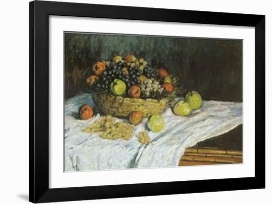 Still Life with Grapes-Claude Monet-Framed Art Print