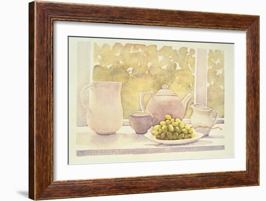 Still Life with Grapes-Lillian Delevoryas-Framed Giclee Print