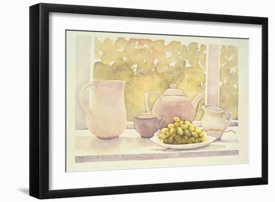 Still Life with Grapes-Lillian Delevoryas-Framed Giclee Print