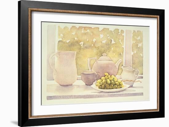 Still Life with Grapes-Lillian Delevoryas-Framed Giclee Print