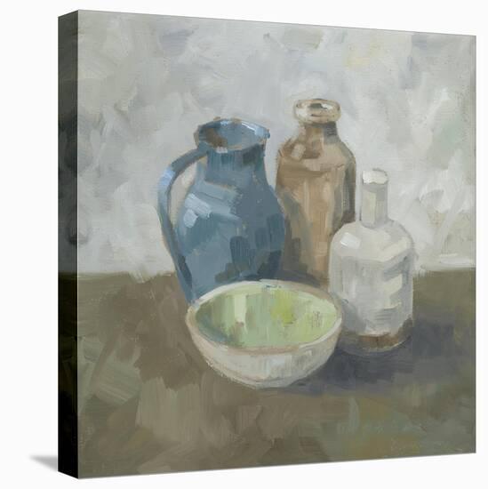 Still life with Green Bowl-Steven Johnson-Framed Stretched Canvas