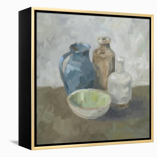 Still life with Green Bowl-Steven Johnson-Framed Stretched Canvas