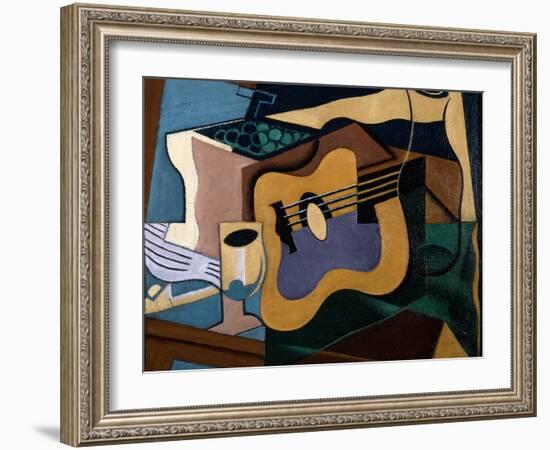 Still Life with Guitar, October-November 1920-Juan Gris-Framed Giclee Print