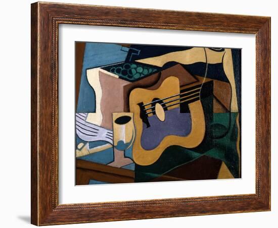 Still Life with Guitar, October-November 1920-Juan Gris-Framed Giclee Print