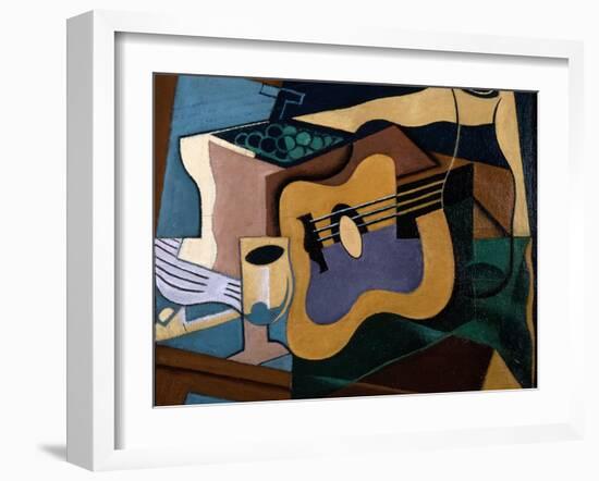 Still Life with Guitar, October-November 1920-Juan Gris-Framed Giclee Print
