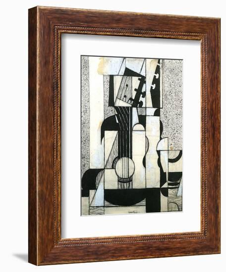 Still Life with Guitar-Juan Gris-Framed Art Print